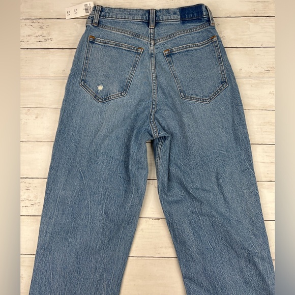 Abercrombie & Fitch ‘90s Straight Ultra High Rise 28/6R Denim Jeans NWT - Picture 3 of 12